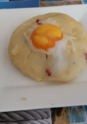 Una foto de Tortilla de patata, deconstruida 🤣🤣