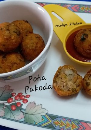 A picture of Poha Pakoda.