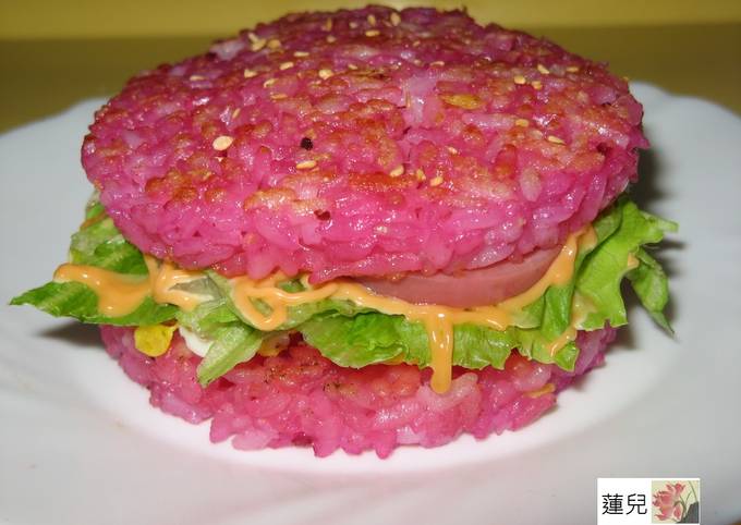 甜菜根泥米漢堡 食譜成品照片