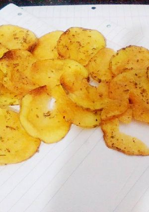 Una foto de Chips de papas en 3 pasos