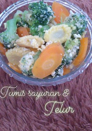 Foto resep Tumis sayuran dan telur