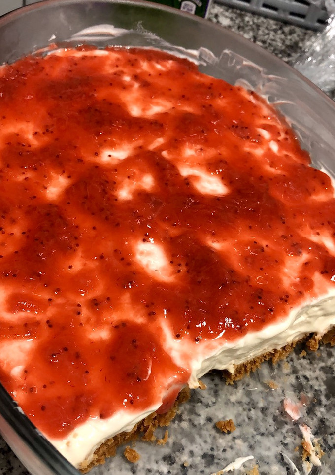 Una foto de Tarta de queso sin horno
