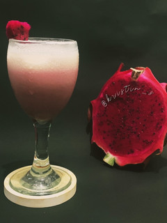 Foto resep Foamy Dragon Fruit Milk with Homemade Syrup