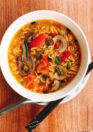 Hình của món Mì tim.