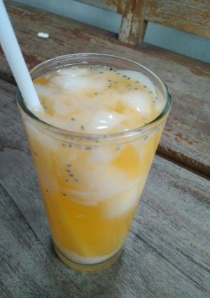 Foto resep Es Kelapa Jeruk