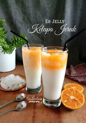 Foto resep Es Jelly Kelapa Jeruk🍹