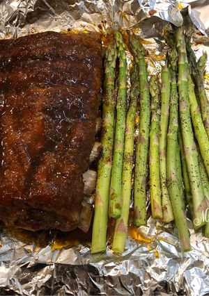 Hình của món Sườn nướng BBQ đơn giản.