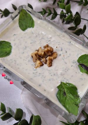 عکسی از دستور ماست و ریحان (ماست چکیده طعم دار)😋