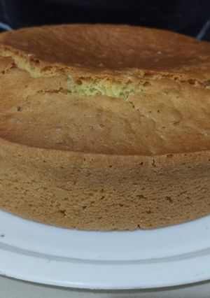 Una foto de Bizcochuelo Vegano de Naranja