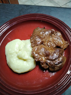A picture of Canadian Pork neck steaks.