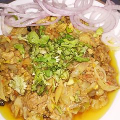A picture of Qeema stew.