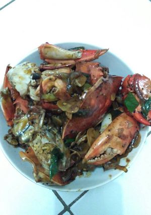 Foto resep Kepiting lada hitam sederhana