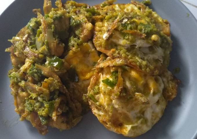 Resep Telur Mata Sapi Dan Ikan Teri Sambal Ijo Oleh Rossie Diana S