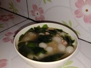 Gambar sup ayam wakame