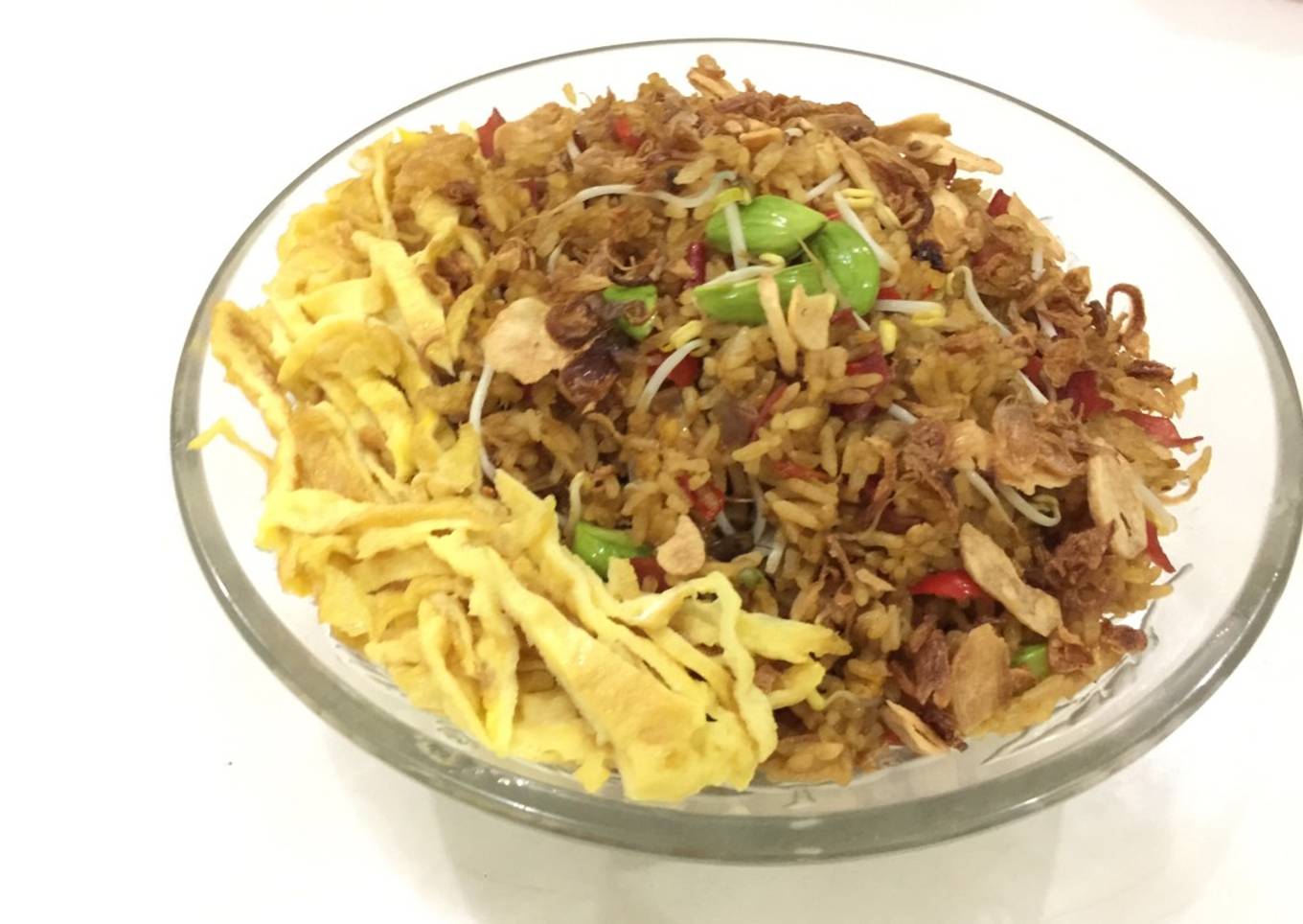 Nasi goreng ham pete