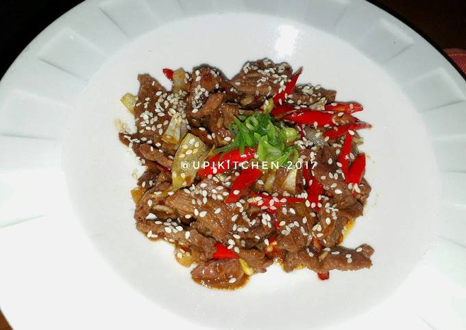 Tumis Daging Sapi Saus Tiram