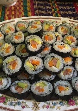 Hình của món Kimbap.
