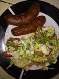 Ensalada con chorizo