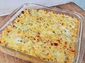 Foto resep Makaroni panggang super simple. Tanpa saus bechamel