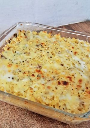 Foto resep Makaroni panggang super simple. Tanpa saus bechamel