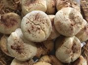 Una foto de como hacer polvorones con harina de trigo