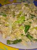 Orak arik telur tahu sayur