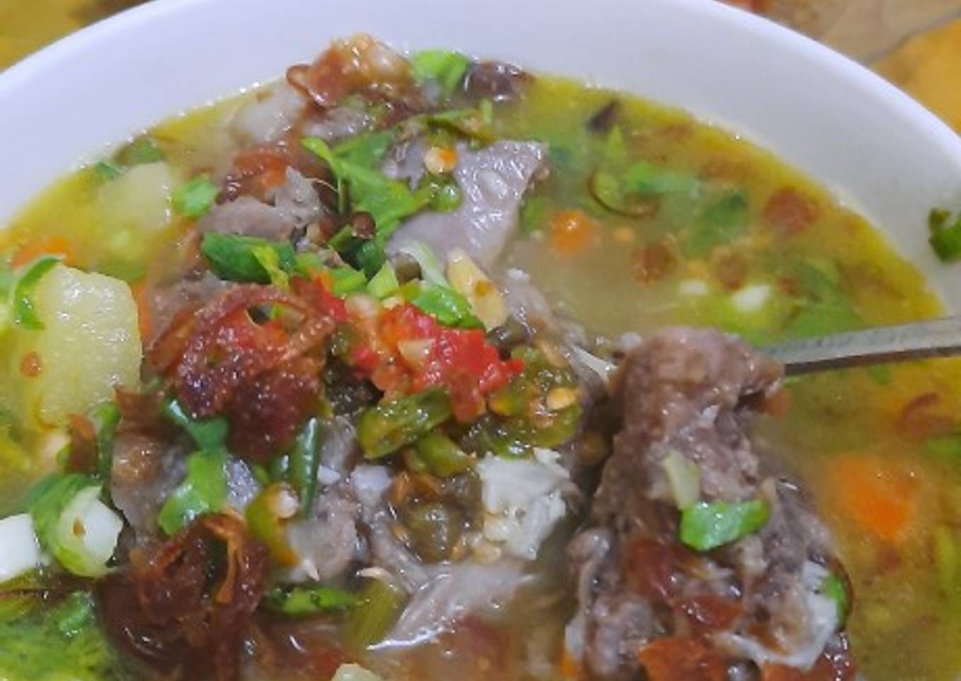 Resep Sop Kacang Ijo Buntut Sapi Anti Gagal