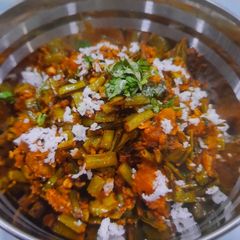 A picture of Cluster Beans and Pumpkin Vegetable.