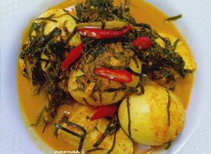 Foto resep Gulai telur daun mangkokan a.k.a gulai talua jo tapak leman