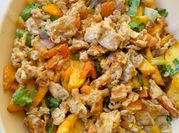 A picture of potato chips salad