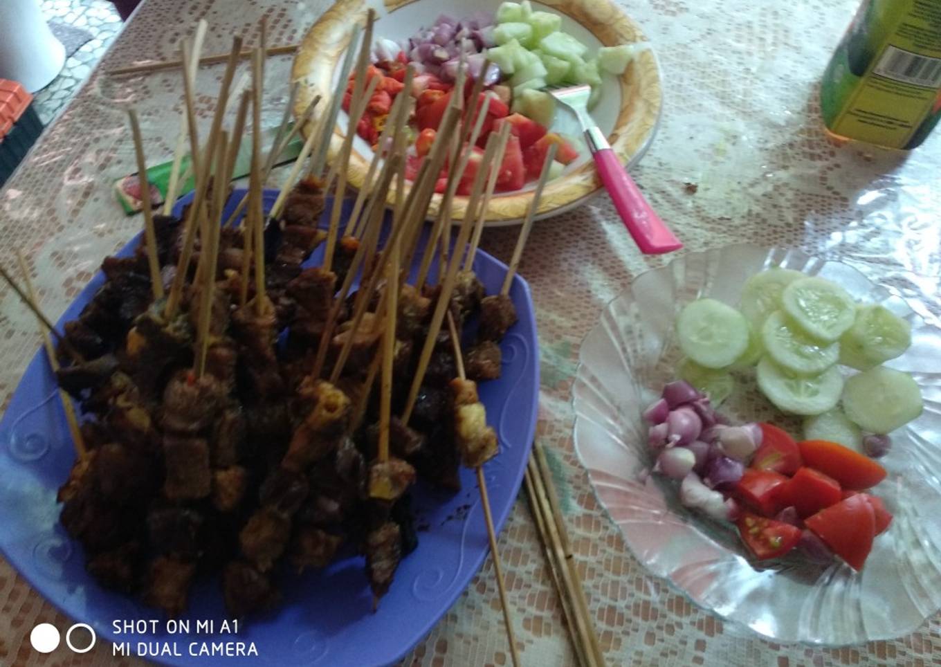 Sate kambing Dan sapi bumbu kecap