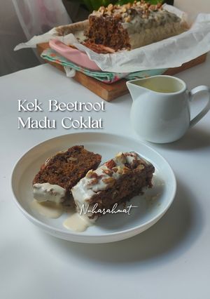 Gambar Kek Beetroot Madu Coklat