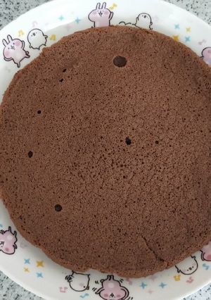 巧克力蒸蛋糕（電子鍋簡易版） 的食譜成品照片
