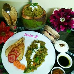 A picture of Nutritious Coconut khichdi.