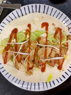 Una foto de Kebab vegano de heura