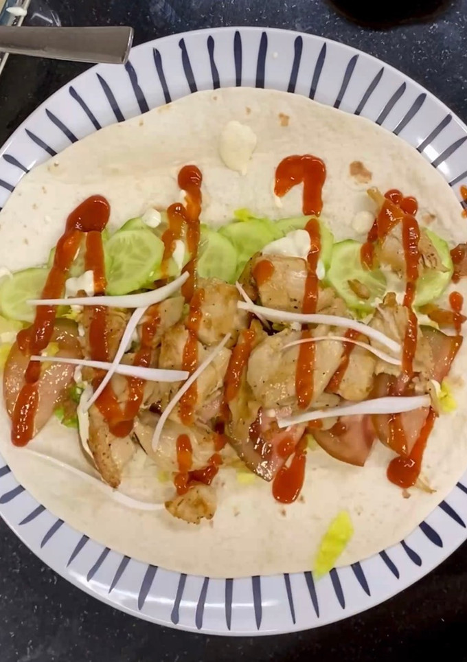 Una foto de Kebab vegano de heura
