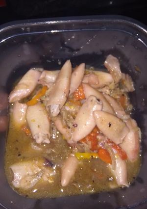 Foto resep Baby cumi asin saus tiram mercon