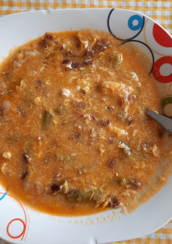 Una foto de Sopa de espárragos