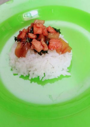 Foto resep Nasi Tim Salmon