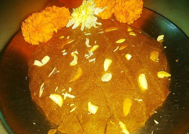 Recipe of Favorite Wheat flour Burfi