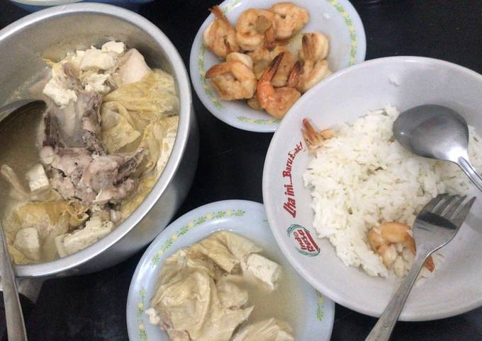 Udang arak ala chinese food