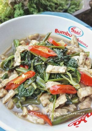 Foto resep Cah Kangkung Tempe