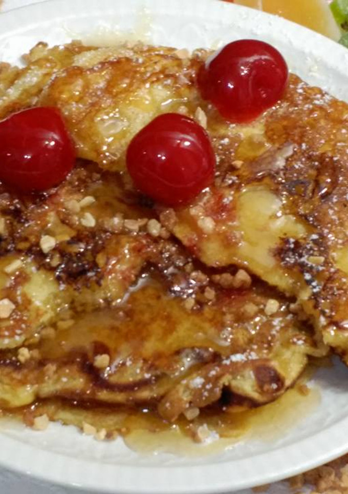 Una foto de Tortitas con almendras crocanti y miel