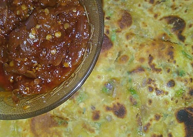 Recipe of Ultimate Besan ka paratha
