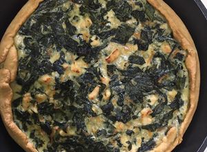Una foto de Quiche de pollo y acelga