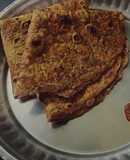 Beetroot aloo paratha