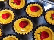 Gambar vla custard pie buah