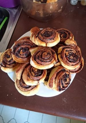 Kakaós csiga recept fotója