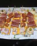 Aperitivos de pan de molde con volovanes