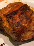 Cabeza de lomo con adobo dulce y salado en freidora de aire